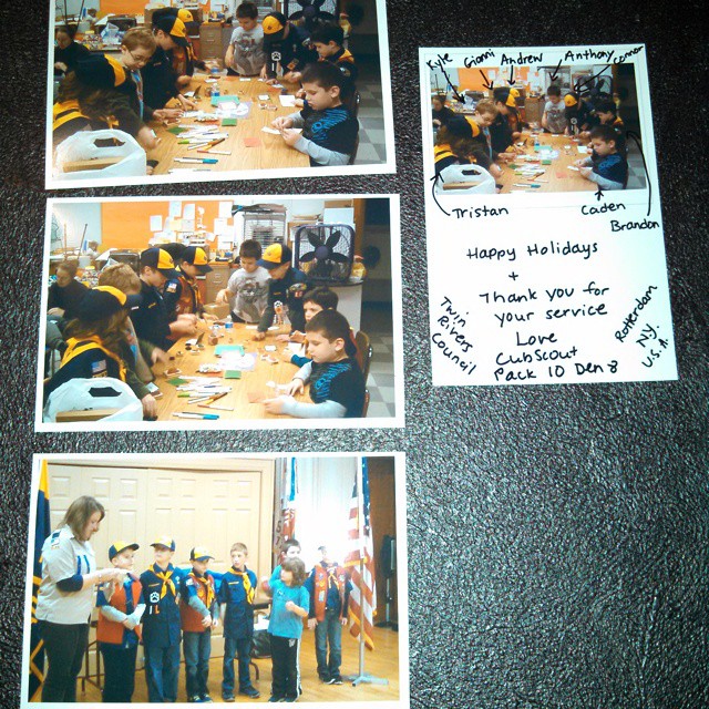 cubscouts working on gifts
